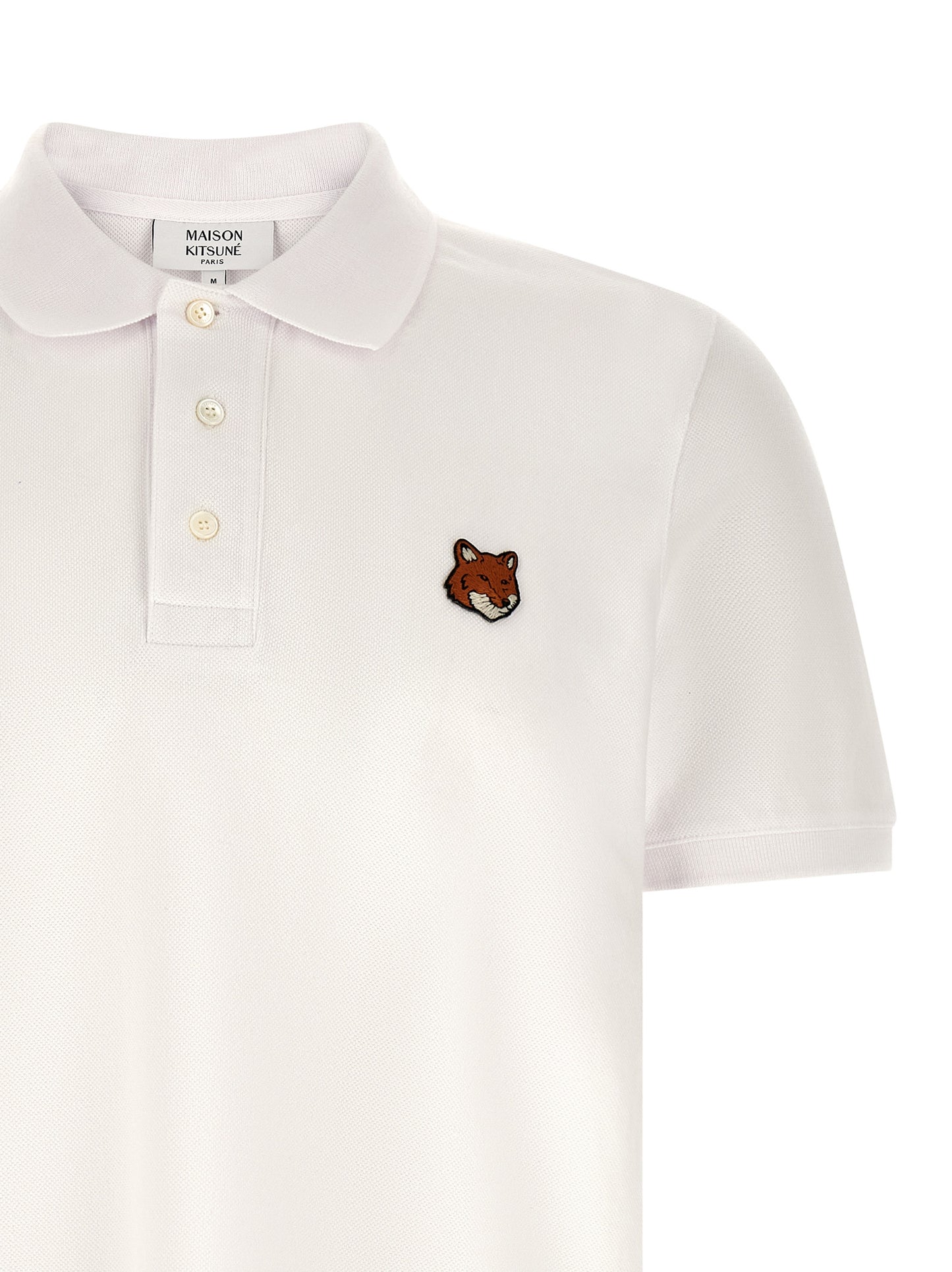 White Cotton Polo Shirt