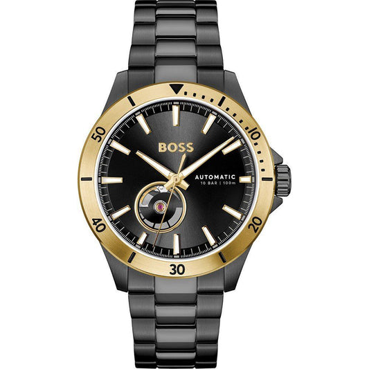 Black Stainless Steel Dress Watch